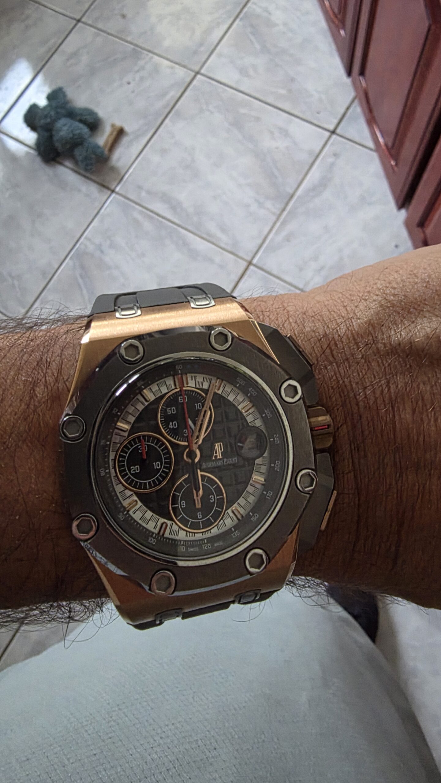 Audemars Piguet Royal Oak Offshore Michael Schumacher</br> <span style="color: #808080; font-size: 90%;">44 mm, Grey</span></br> <span style="color: #808080; font-size: 90%;">Ref. 26568OM.OO.A004CA.01</span> photo review