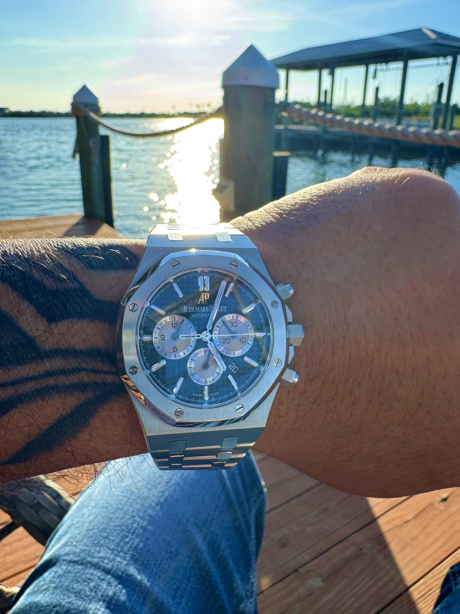 Audemars Piguet 41mm blue sea view