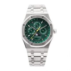 Replica Audemars Piguet Royal Oak Chronograph 42 mm, Green Ref 26574ST.OO.26606ST.03