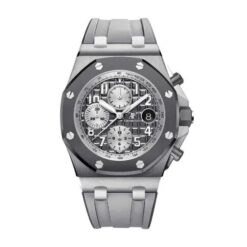 Replica Audemars Piguet Royal Oak Offshore Ghost 42 mm, Silver-Toned Ref 26470IO.OO.A006CA.01