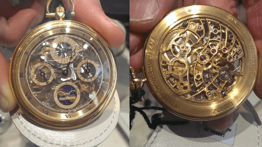 First Audemars Piguet skeleton pocket watch
